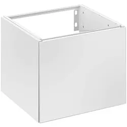Keuco Edition 11 Waschtisch-Unterschrank 31198300001 43,5 x 35 x 43,5 cm, links, Lack Seidenmatt, Glas Weiß