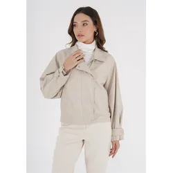 Outdoorjacke FRESHLIONS "Mina", Damen, Gr. M, beige, 100% Polyester, unifarben, casual, Langarm, Jacken, mit Riegeln an den Ärmeln