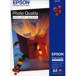 EPSON Inkjet-Papier Photo Quality Bright White A4 102g/qm beschichtet VE=20x100 Blatt