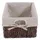 Mendler Kommode Schrank mit 3 Körben 63 x 60 x 30 cm Braun
