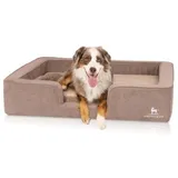 Knuffelwuff orthopädisches Hundebett mit Wendekissen Bellamy Braun