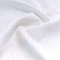 TOLKO 50cm Leinenstoff Meterware natur Leinentuch für Kleider Hose Rock Bluse Hemd Vorhänge Gardinen Kissen Bettwäsche |140cm breit Stoffe zum Nähen Meterware Leinen Stoff kaufen (Weiß 1b)