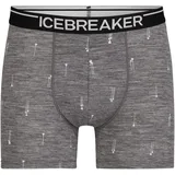 Icebreaker Herren Boxershorts Gritstone HTHR/AOP-2XL