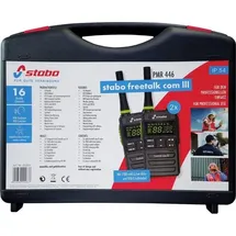 Stabo freetalk com III Funkkoffer 20263 PMR-Handfunkgerät 2er Set
