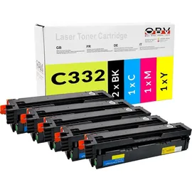 OBV Kompatibel zu Lexmark C3220K0 Multipack-CMYK