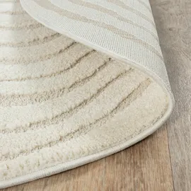 The CarPET Everest Kurzflorteppich Ø 200 cm Creme