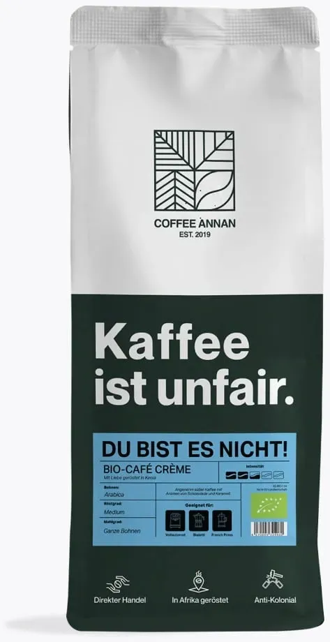 Coffee Annan Bio-Café Créme 1kg