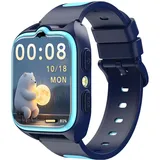 Blackview Z30 4G BT 41 mm Kunststoffgehäuse Schwarz Silikonarmband Blau One Size