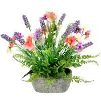 OTTO home Kunstpflanze OTTO HOME, bunt (rosa, lavender), B:32cm H:30cm L:20cm, Polyester, Kunstpflanzen, Kunstpflanze