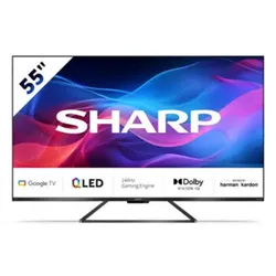 Sharp 55GR8265 55. 144Hz 4K UHD QLED Google TV für Gaming