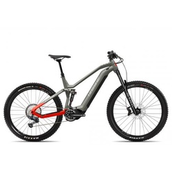Haibike AllMtn 4 2023 | khaki/red | 44 cm | E-Bike Fully