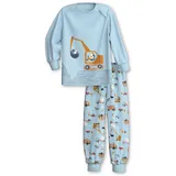 CALIDA Toddlers Bündchen-Pyjama, Schlafanzug Kinder, aus Bio Baumwolle, hautfreundlich, pflegeleicht Cascade Blue 80-86 - 80-86
