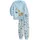 CALIDA Toddlers Bündchen-Pyjama, Schlafanzug Kinder, aus Bio Baumwolle, hautfreundlich, pflegeleicht Cascade Blue 80-86 - 80-86