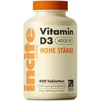 Incite Nutrition Vitamin D3 4000 IE Tabletten 400 St.