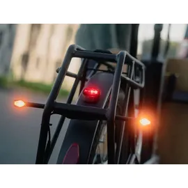 Busch & Müller Turntec Blinker-Set für E-Bike, 4 LED-Blinker, spritzwassergeschützt, Schwarz