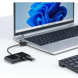 Startech StarTech.com 4-Port USB 2.0 Hub, USB Busbetrieben, Mini USB Hub für Reisen, Multi USB Adapter/Verteiler, Mobiler USB Splitter