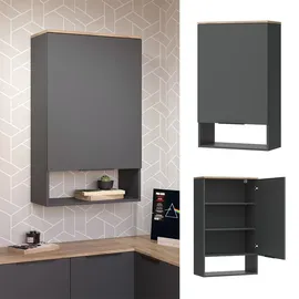 Vicco Hängeschrank Wido Anthrazit, Eiche 60 x 100 cm mit Tür