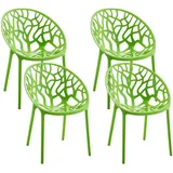 CLP Hope Gartenstuhl Sessel 59 x 59 x 80 cm grün 4 St.