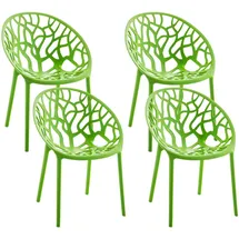 CLP Hope Gartenstuhl Sessel 59 x 59 x 80 cm grün 4 St.