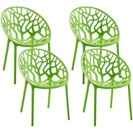 CLP Hope Gartenstuhl Sessel 59 x 59 x 80 cm grün 4 St.