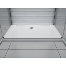 Glaszentrum Hagen 80x90x80x195cm Ares U-Duschkabine Silber