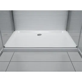 Glaszentrum Hagen 80x90x80x195cm Ares U-Duschkabine Silber