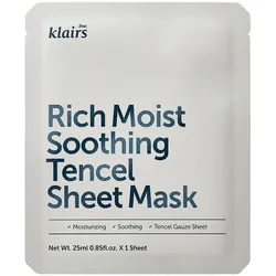 Dear Klairs Rich Moist Soothing Tencel Sheet Mask Tuchmasken 10 ct