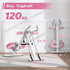 Merach Bauchmuskeltrainer Weiß