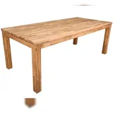 deluke Gartentisch 220 x 100 x 78 cm AkazienBraun
