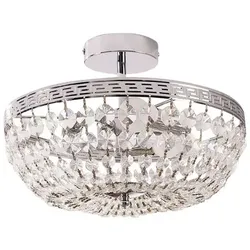 Lindby - Mondrian Deckenleuchte Clear/Chrome