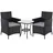 Svita Brooklyn Bistro Set 3-tlg. Schwarz