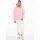 Zwillingsherz Kapuzensweatshirt mit gesticktem Neon Herz am Ärmel und Love Schriftzug Pink SM (S/M)