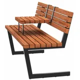 Plus Relax Bank 150 x 52 x 82 cm Schwarz