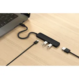 Satechi USB-C 4-in-1 Slim Multiport Adapter 4K Schwarz