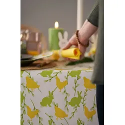 5x DUNI Dunicel® Tischdecke 138 x 220 cm Bunnies & Hens