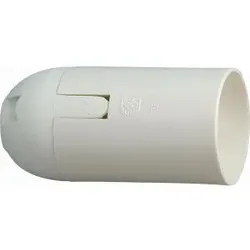 Kopp 211101008 Isolierstoff-Fassung, E14, glatter Mantel, Farbe: weiß - 10 Stück