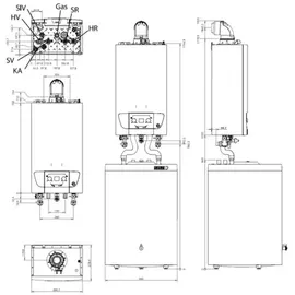 Brötje Gas-Brennwerttherme WLS 24 4,9–24,7 kW Trinkwarmwasser 4,9–24,7 kW