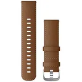 Garmin Quick Release 22 mm) Braun/mit Naht Schnalle in Silber