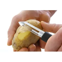 Hendi Kartoffelschäler Sparschäler aus Edelstahl und Polypropylen