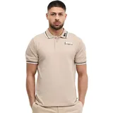 Lonsdale Lion Kurzarm-poloshirt - Sand / Black / White - S