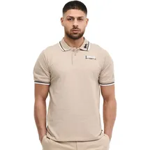 Lonsdale Lion Kurzarm-poloshirt - Sand / Black / White - S