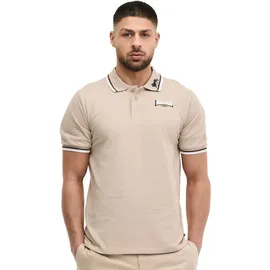 Lonsdale Lion Kurzarm-poloshirt - Sand / Black / White - S