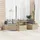 vidaXL Garten-Lounge-Set 6-tlg. beige