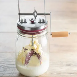 Kilner Butterfass mit Drehkurbel 1 Liter