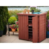 Gartenschrank mit Blechplatte