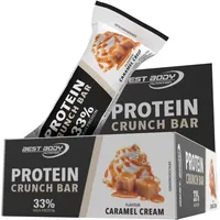 Best Body Protein Crunch Bar Caramel Cream Riegel 12 x 35 g