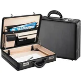 d & n Tradition Aktenkoffer Leder 46 cm, Schwarz