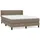 vidaXL Boxspringbett 140 x 200 cm Taupe