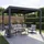 Mendler Pergola MCW-L46 Anthrazit 10 cm Alu-Gestell 3 x 3 m