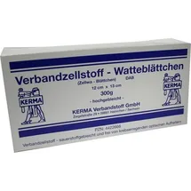KERMA Verbandstoff GmbH VERBANDZELLSTOFF WATTEBLÄTTCHEN HOCHGEBL.12x13CM